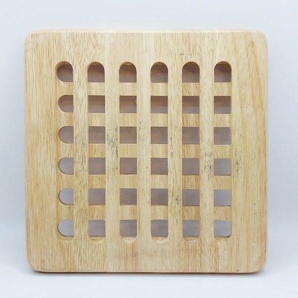 Vintage Copco Stars and‎ Stripes Hanging Trivet With Bamboo Cooling Rack - Picture 4 of 5